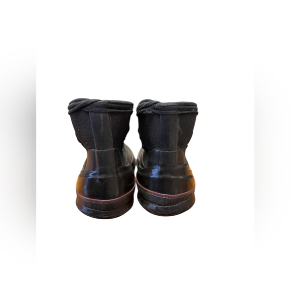 Portofino Rubber Ankle Boots Slip On Black Floral Size 40/8 EUC - Picture 6 of 8